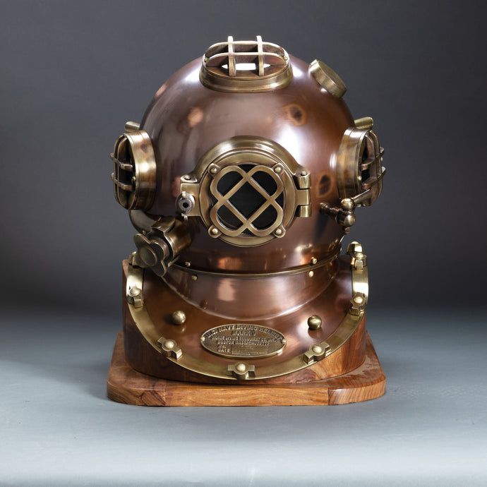 American Maritime Brass Deep Sea Divers Helmet