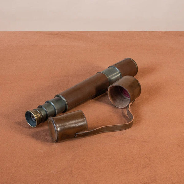 Leather Covered Hand Held Telescope