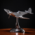 Spitfire Model on Stand in Silver Polished Finish